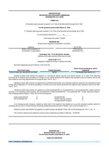 Thumbnail Neonode 10-Q Quarterly Report FY2023 