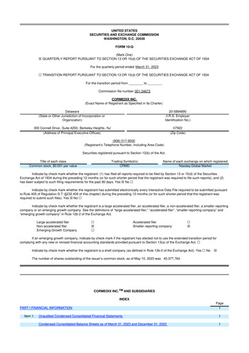 Thumbnail CorMedix 10-Q Quarterly Report FY2023 