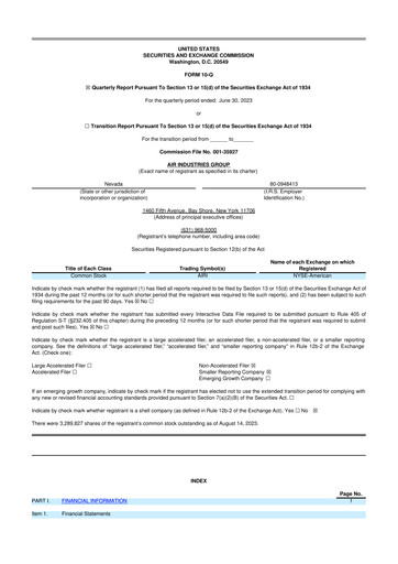Thumbnail Air Industries Group 10-Q Quarterly Report FY2023 