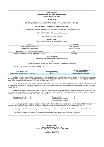Thumbnail Neonode 10-Q Quarterly Report FY2023 