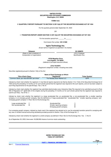 Miniature Ispire Technology 10-Q Rapport trimestriel 2024 