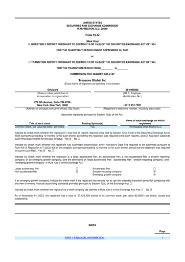 Thumbnail Treasure Global 10-Q Quarterly Report FY2023 