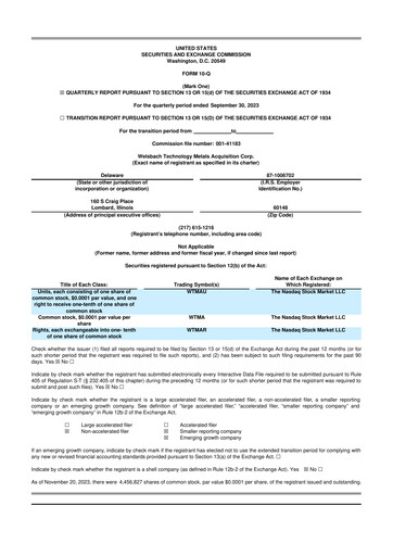 Thumbnail Evolution Metals & Technologies 10-Q Quarterly Report FY2023 