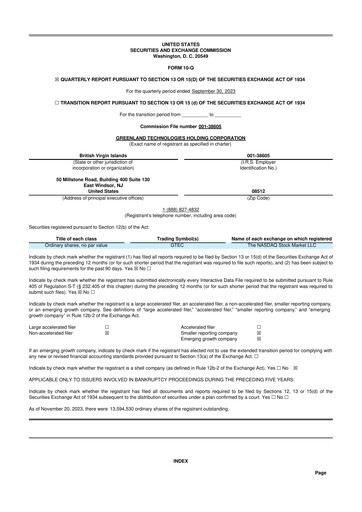 Thumbnail Greenland Technologies 10-Q Quarterly Report FY2023 Q3