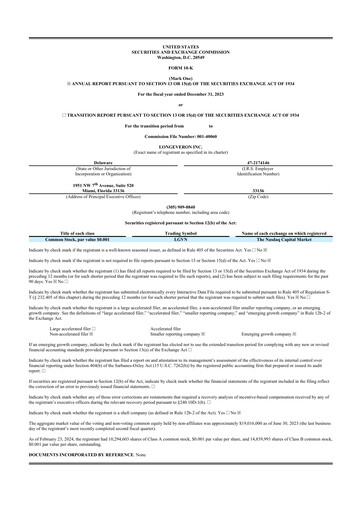 Thumbnail Longeveron 10-K Annual Report 2023