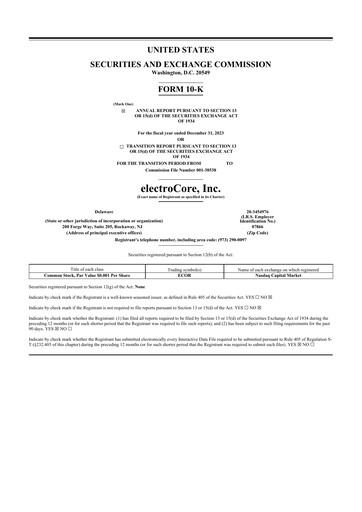 Vorschaubild electroCore 10-K Jahresbericht 2023
