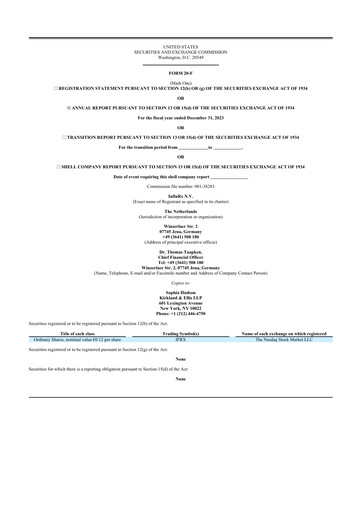 Thumbnail InflaRx
 20-F Annual Report 2023