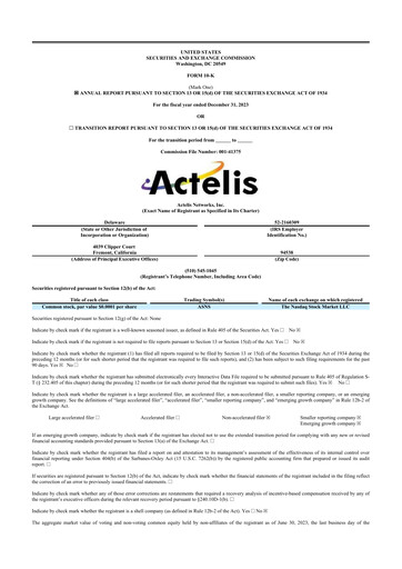 Thumbnail Actelis Networks 10-K Annual Report 2023