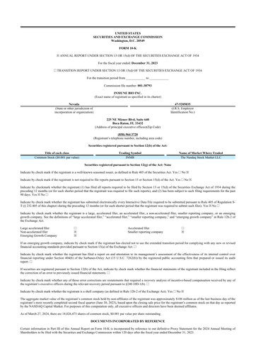 Thumbnail INmune Bio 10-K Annual Report 2023