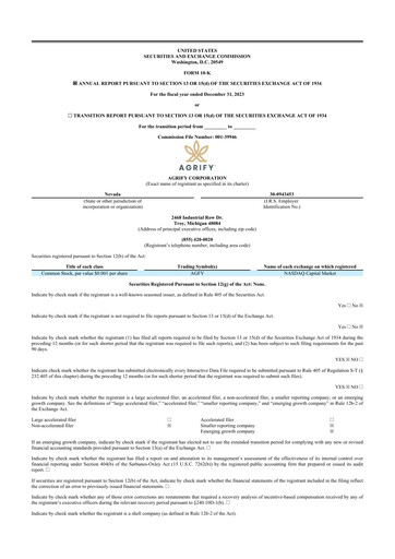 Miniature Agrify 10-K Rapport annuel 2023