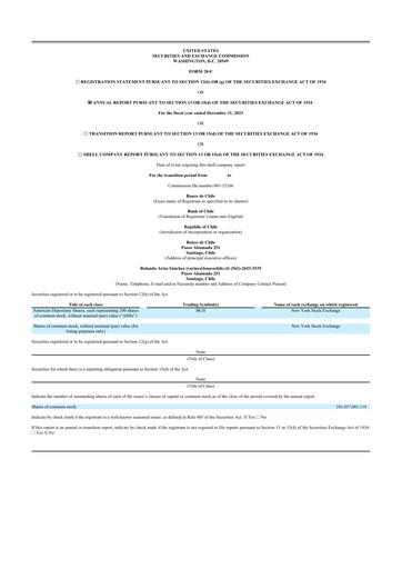 Thumbnail Banco de Chile
 20-F Annual Report 2023