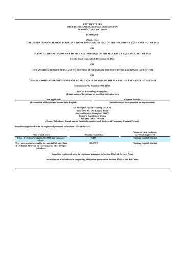 Vorschaubild SunCar Technology Group 20-F Jahresbericht 2023