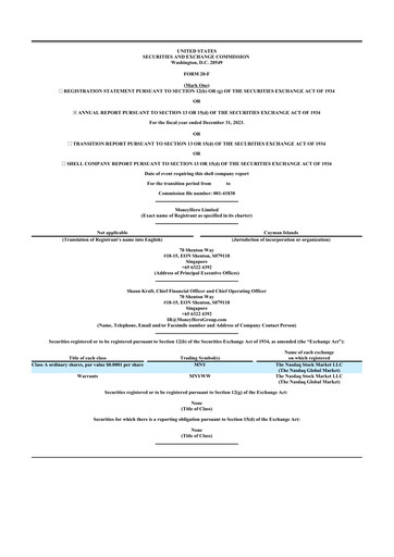 Vorschaubild MoneyHero 20-F Jahresbericht 2023