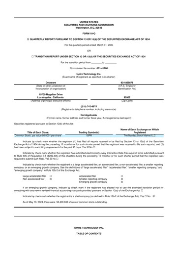 Miniature Ispire Technology 10-Q Rapport trimestriel 2024 