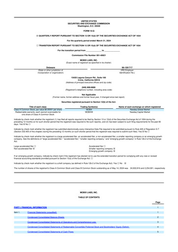 Vorschaubild Mobix Labs 10-Q Quartalsbericht 2024 