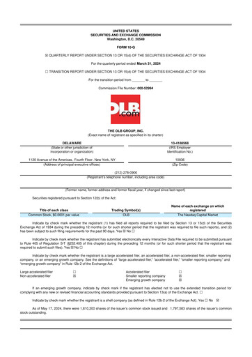 Thumbnail OLB Group 10-Q Quarterly Report FY2024 
