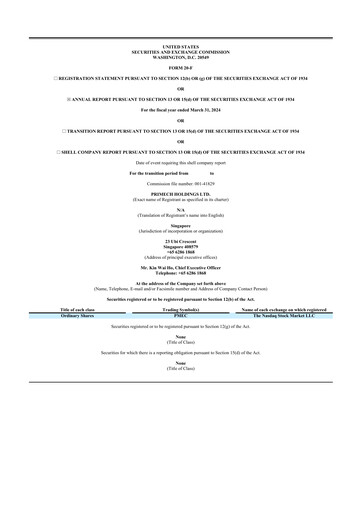 Thumbnail Primech Holdings 20-F Annual Report 2024