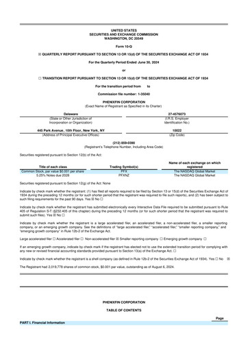 Thumbnail PhenixFIN 10-Q Quarterly Report FY2024 