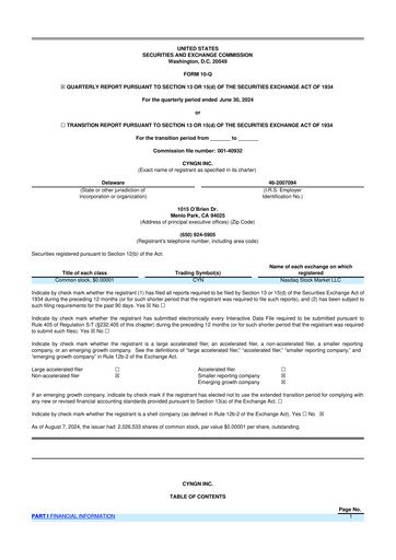 Thumbnail Cyngn 10-Q Quarterly Report FY2024 