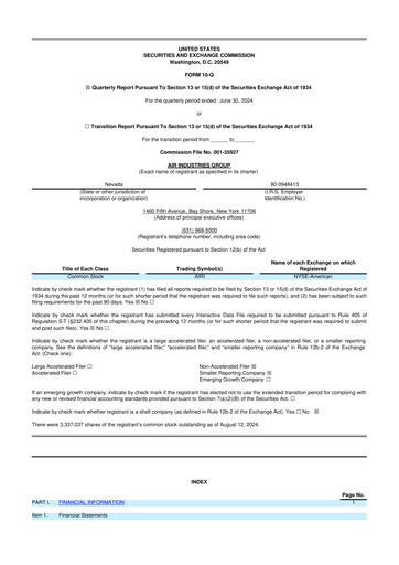 Thumbnail Air Industries Group 10-Q Quarterly Report FY2024 