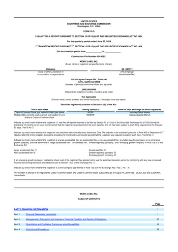Vorschaubild Mobix Labs 10-Q Quartalsbericht 2024 