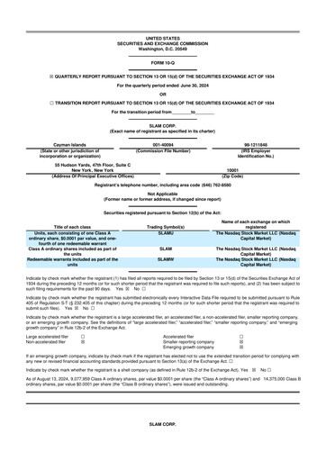 Thumbnail Slam Corp 10-Q Quarterly Report FY2024 
