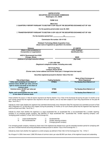Thumbnail Evolution Metals & Technologies 10-Q Quarterly Report FY2024 