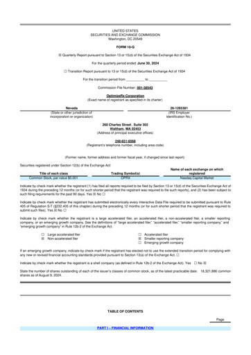 Thumbnail OptimizeRx 10-Q Quarterly Report FY2024 