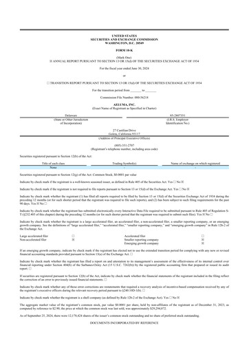 Vorschaubild Aeluma 10-K Jahresbericht 2024