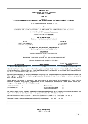 Thumbnail Ondas Holdings 10-Q Quarterly Report FY2024 