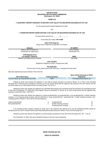 Miniature Ispire Technology 10-Q Rapport trimestriel 2025 