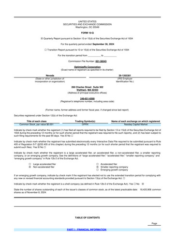 Thumbnail OptimizeRx 10-Q Quarterly Report FY2024 