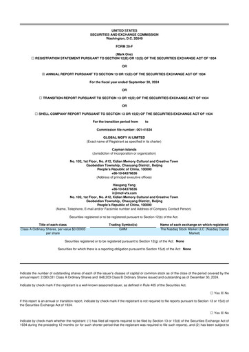 Thumbnail Global Mofy AI 20-F Annual Report 2024