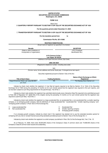 Thumbnail Richtech Robotics 10-Q Quarterly Report FY2025 