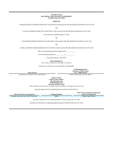 Thumbnail Beamr Imaging 20-F Annual Report 2024