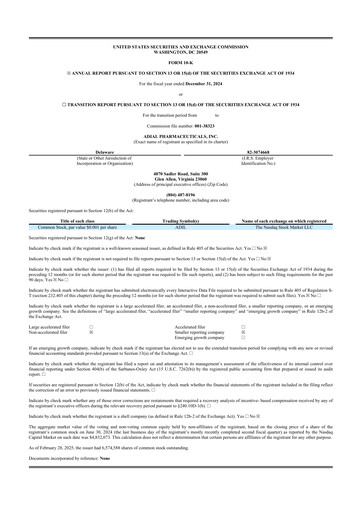 Thumbnail Adial Pharmaceuticals
 10-K Annual Report 2024