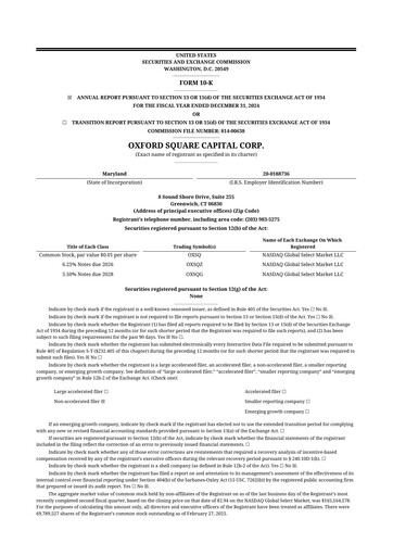 Thumbnail Oxford Square Capital
 10-K Annual Report 2024