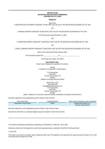Miniature DigiPowerX 20-F Rapport annuel 2024