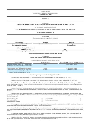 Thumbnail Slam Corp 10-K Annual Report 2024