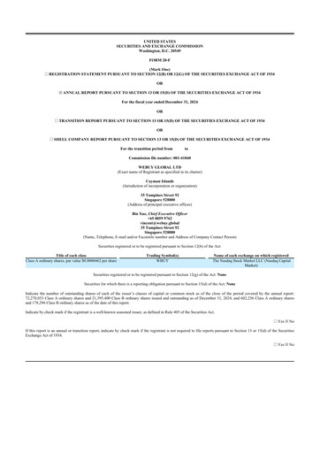 Vorschaubild Webuy Global 20-F Jahresbericht 2024