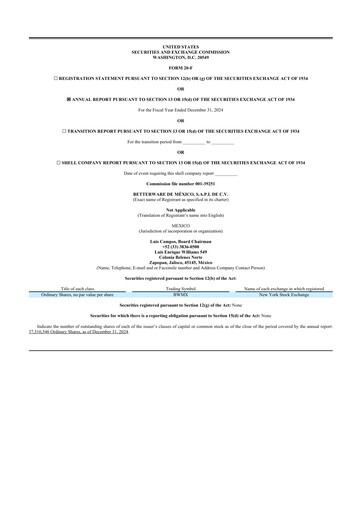 Thumbnail Betterware de Mexico 20-F Annual Report 2024