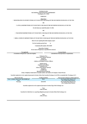 Vorschaubild MoneyHero 20-F Jahresbericht 2024