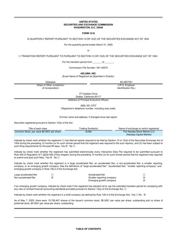 Thumbnail Aeluma 10-Q Quarterly Report FY2025 