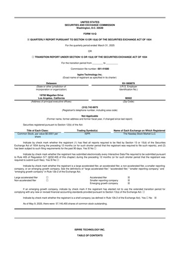 Miniature Ispire Technology 10-Q Rapport trimestriel 2025 