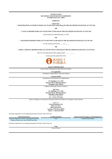 Thumbnail Xiao-I 20-F Annual Report 2024