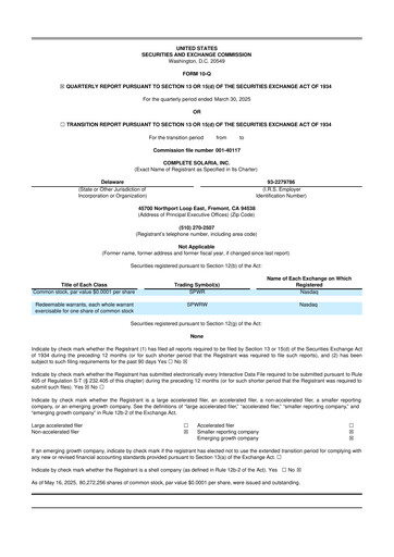 Thumbnail SunPower
 10-Q Quarterly Report FY2025 