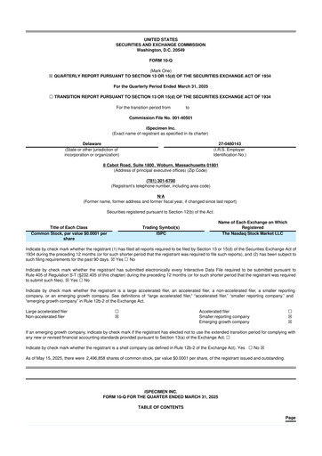 Thumbnail iSpecimen 10-Q Quarterly Report FY2025 