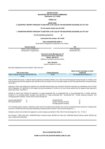 Vorschaubild BridgeBio Oncology Therapeutics 10-Q Quartalsbericht 2025 