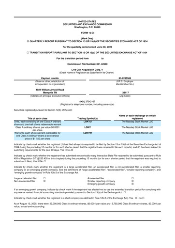 Miniature Teamshares 10-Q Rapport trimestriel 2025 