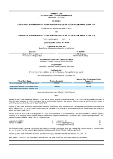 Thumbnail SunPower
 10-Q Quarterly Report FY2025 